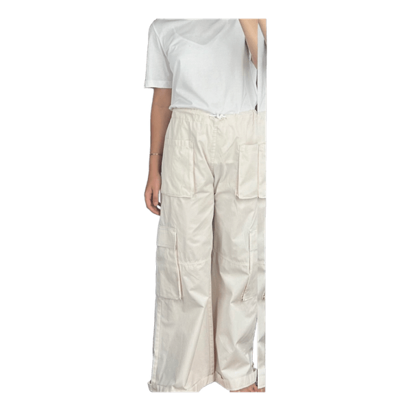 Beige cargo trousers