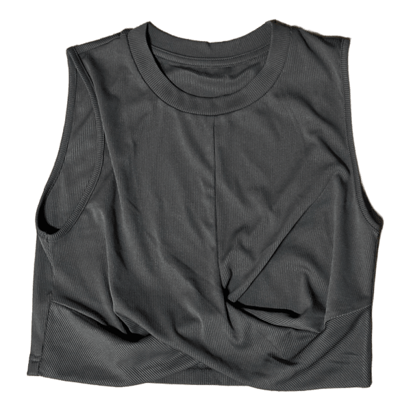 Cider ribbed crop top