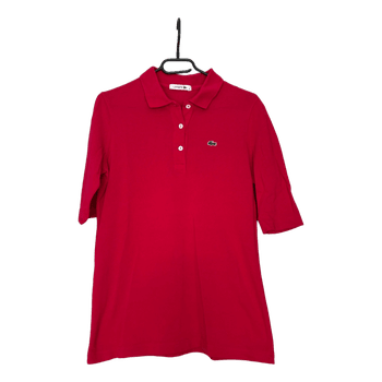 Red Lacoste polo shirt