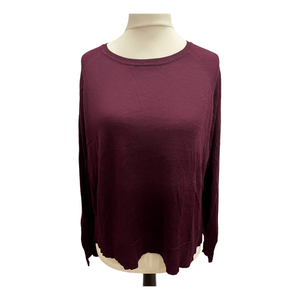Zara bordeauxroter Pullover