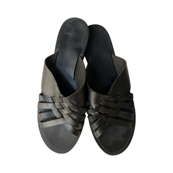 Mango leather sandal slippers 