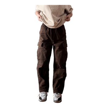 Brown cargo trousers