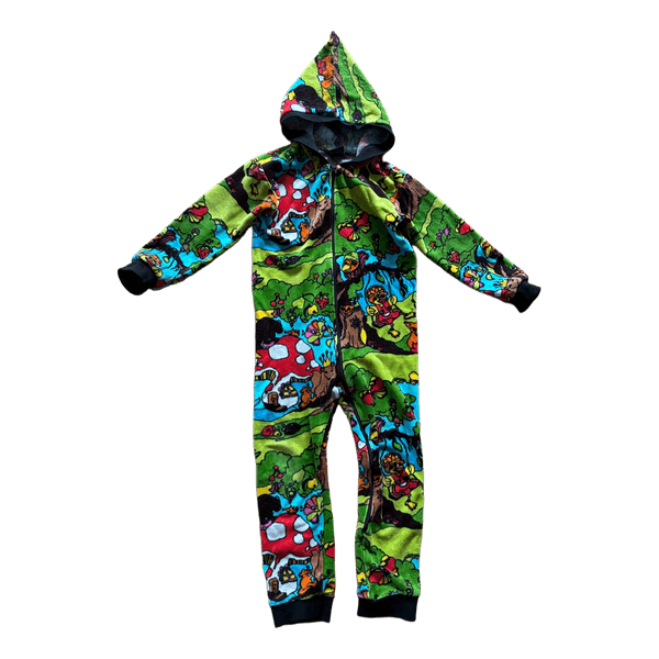 Metsola printed hooded jumpsuit