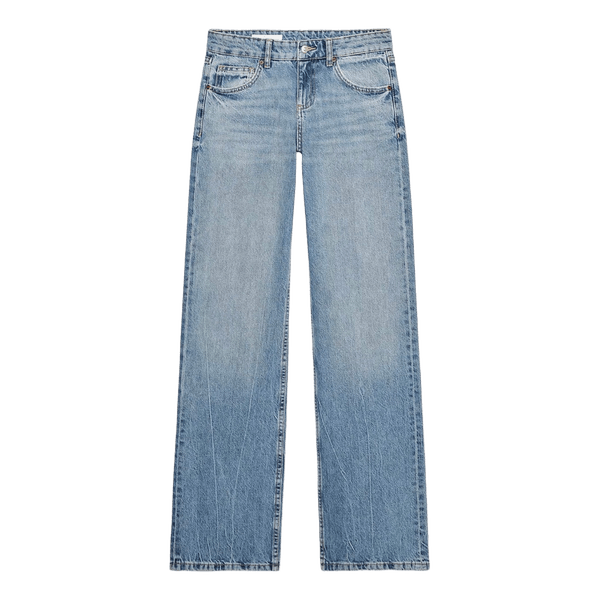 Lyseblå straight jeans