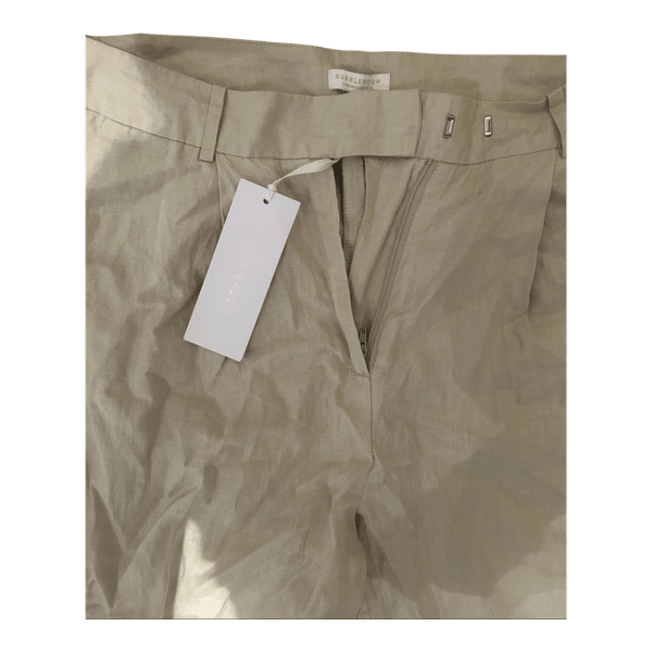 Beige linen trousers