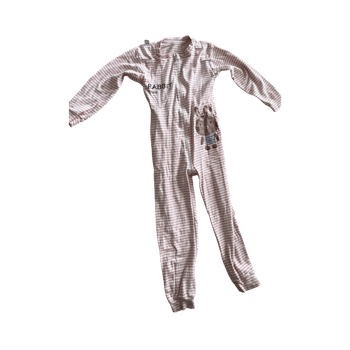 Pink striped kid sleepsuit