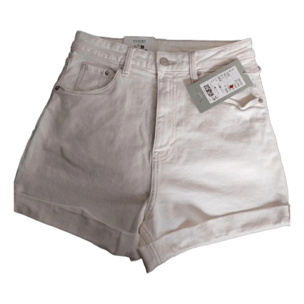 Hvide denim shorts