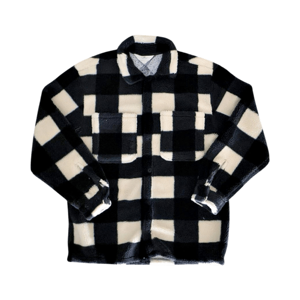 H&M Checkered Teddy Jacket- Size EUR 170