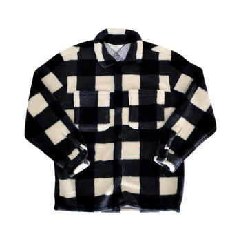 H&M Checkered Teddy Jacket- Size EUR 170
