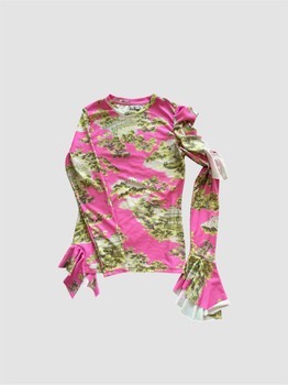 Asos pink printed top