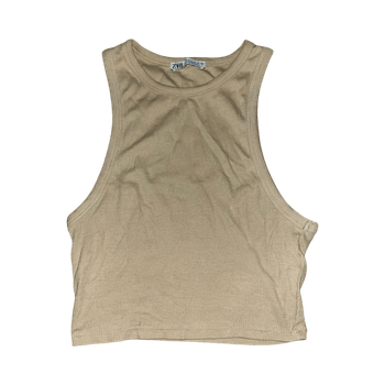 Beige ribbi toppi