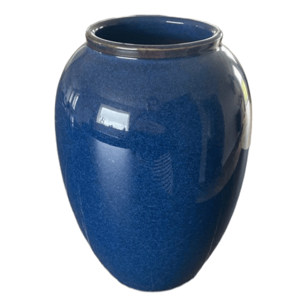 Mørkeblå keramikvase