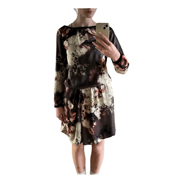 Monton floral long sleeve dress