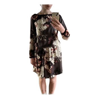 Monton floral long sleeve dress