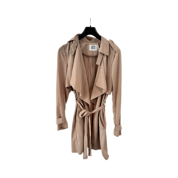 Beige trench coat