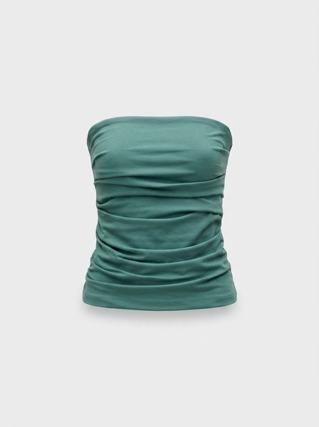 Draped bandeau top