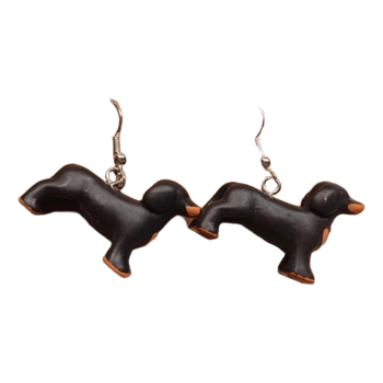 Dachshund dog earrings