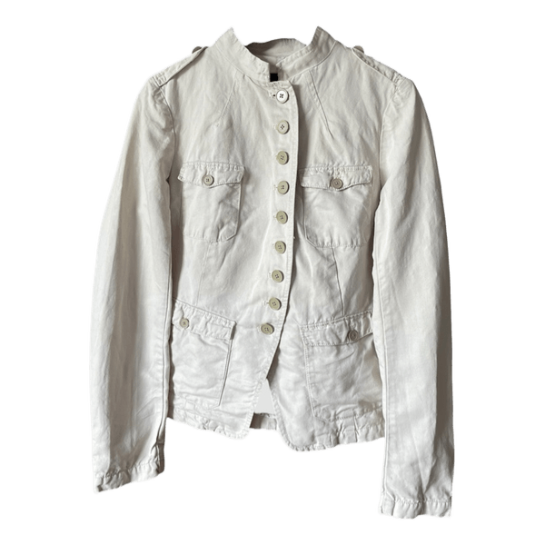Beige cotton linen jacket