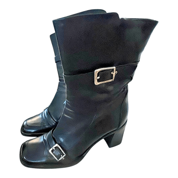 Black leather boots Cesare Paciotti