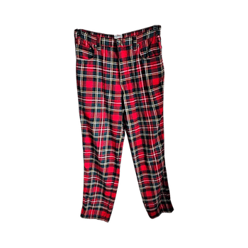 Moschino Jeans Tartan Pants – 90% Wool – Made in Italy – Size 31