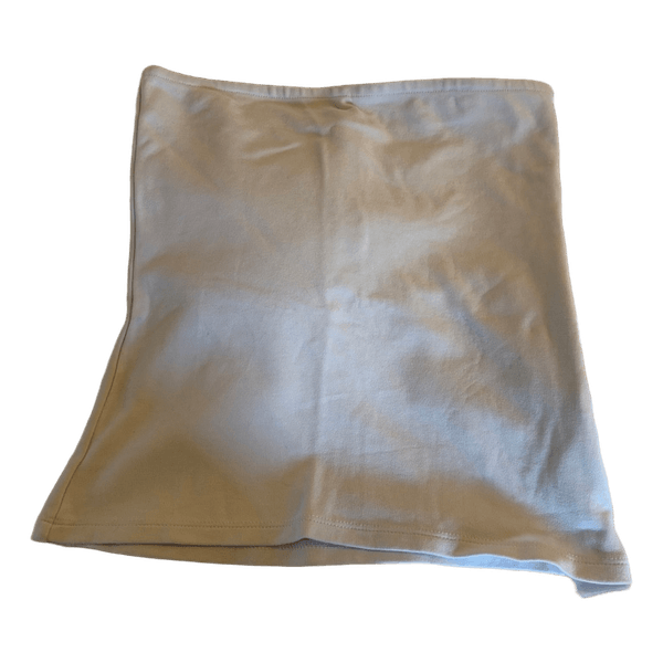 Hvid strapless top