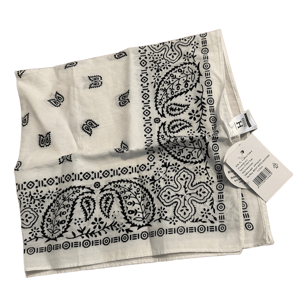 White paisley bandana