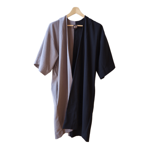 Two tone belted kimono