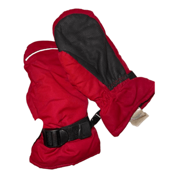 Red winter mittens