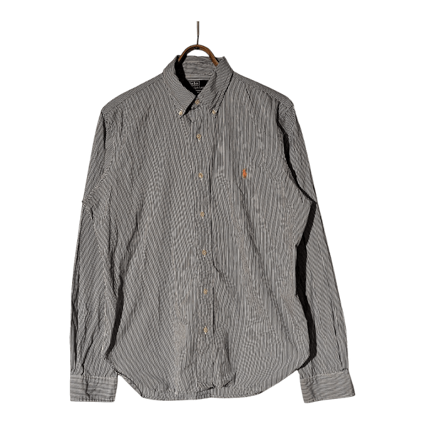 👔 Polo Ralph Lauren Striped Button-Up Shirt – Blue/White (Size L)