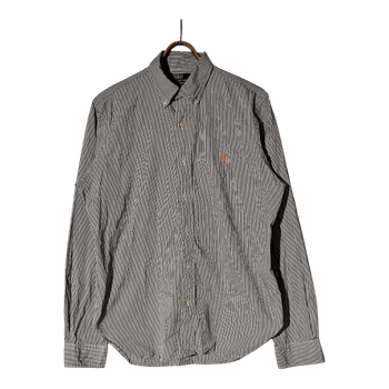 👔 Polo Ralph Lauren Striped Button-Up Shirt – Blue/White (Size L)