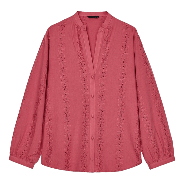 Rosa langærmet bluse