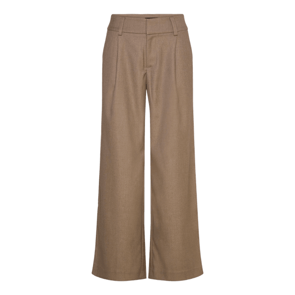 Ginatricot - Brun/beige wide leg suitpants
