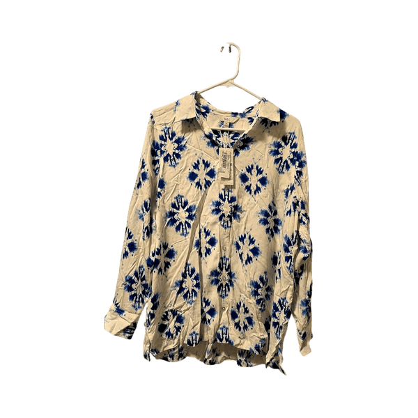 Blue tie-dye shirt
