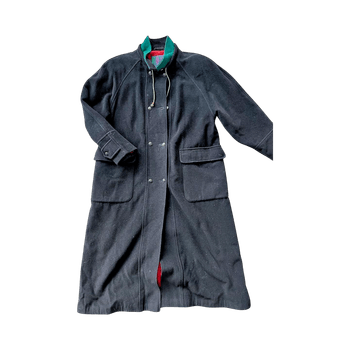 Long navy Blue wool coat