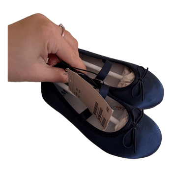 Navy ballet flats