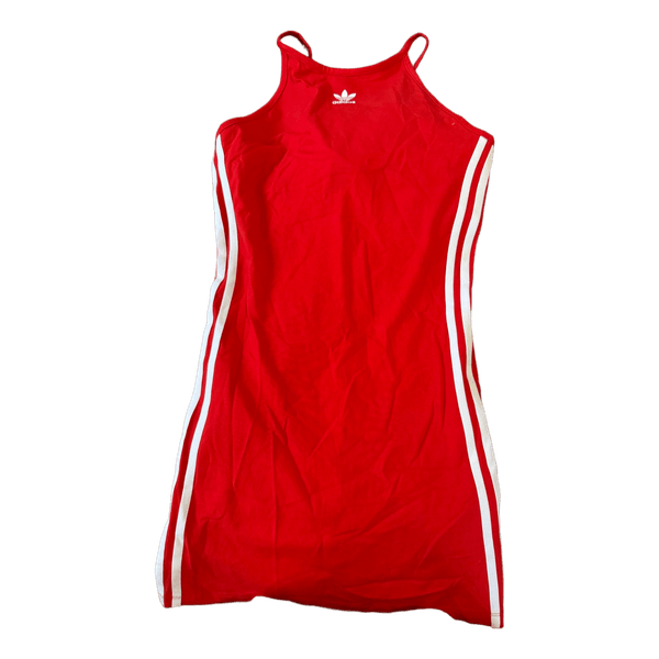 Rød adidas kjole med striber