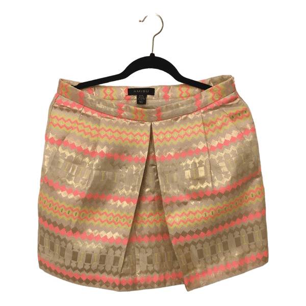 Amiu patterned mini skirt
