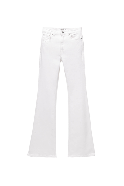 Flared high-waist jeans