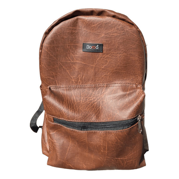 Brown  leather backpack bag