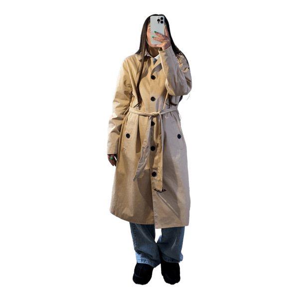 Fransa Beige Cotton Coat