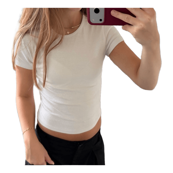 Tætsiddende Hvid t-shirt
