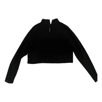 Black quarter zip sweatshirt