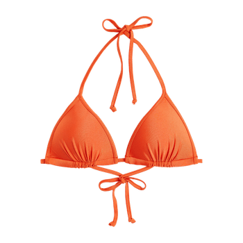 Orange push up bikini top