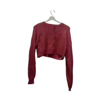 Lyhyt vaalea pinkki neuletakki