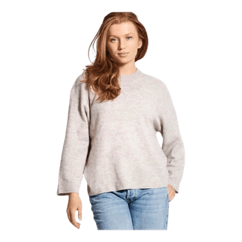 Beige knitted sweater
