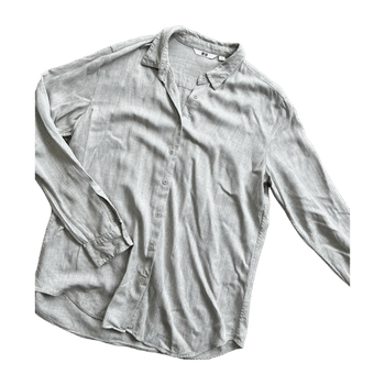 harmaa Uniqlo kauluspaita 