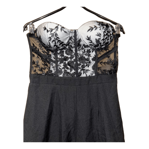 Black corset jumpsuit
