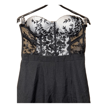 Black corset jumpsuit