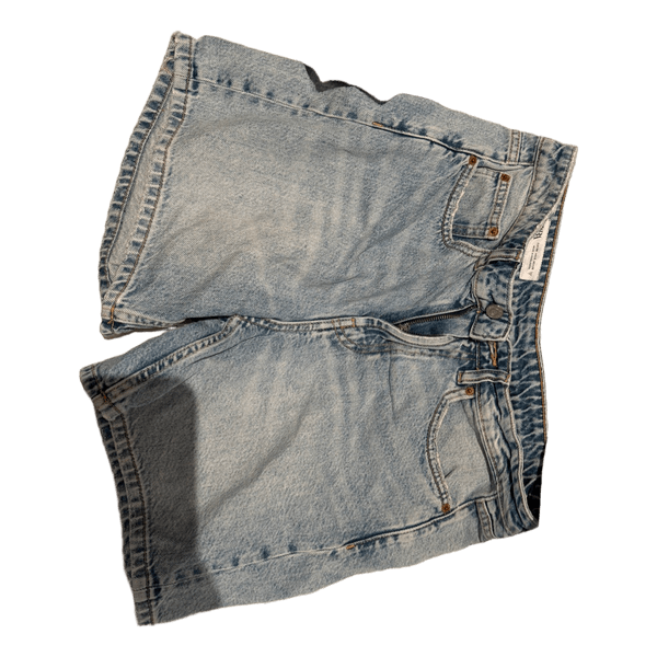 Blue denim shorts