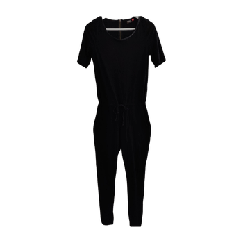 Musta jumpsuit lyhyillä hihoilla